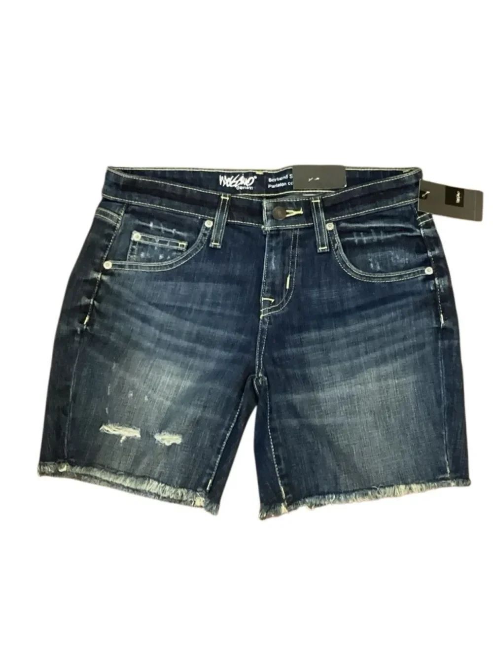 NWT Mossimo Dark Wash Boyfriend Denim Shorts Size 0/25